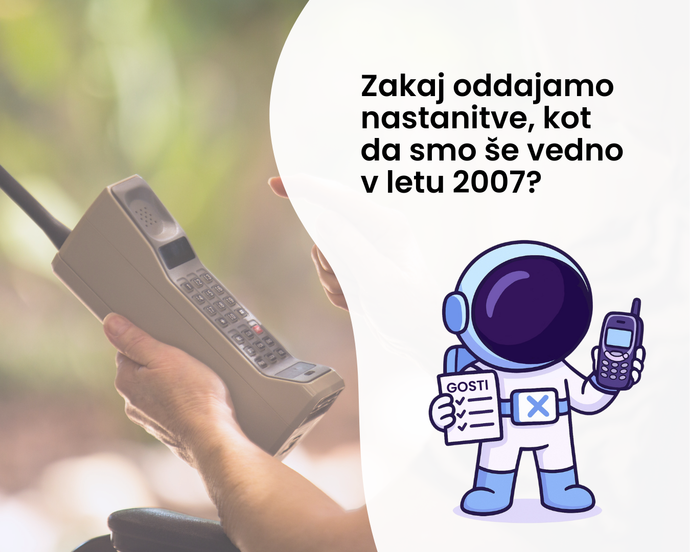 Sodobni gosti ne želijo več odgovorov na papirju. Želijo hitro digitalno rešitev.