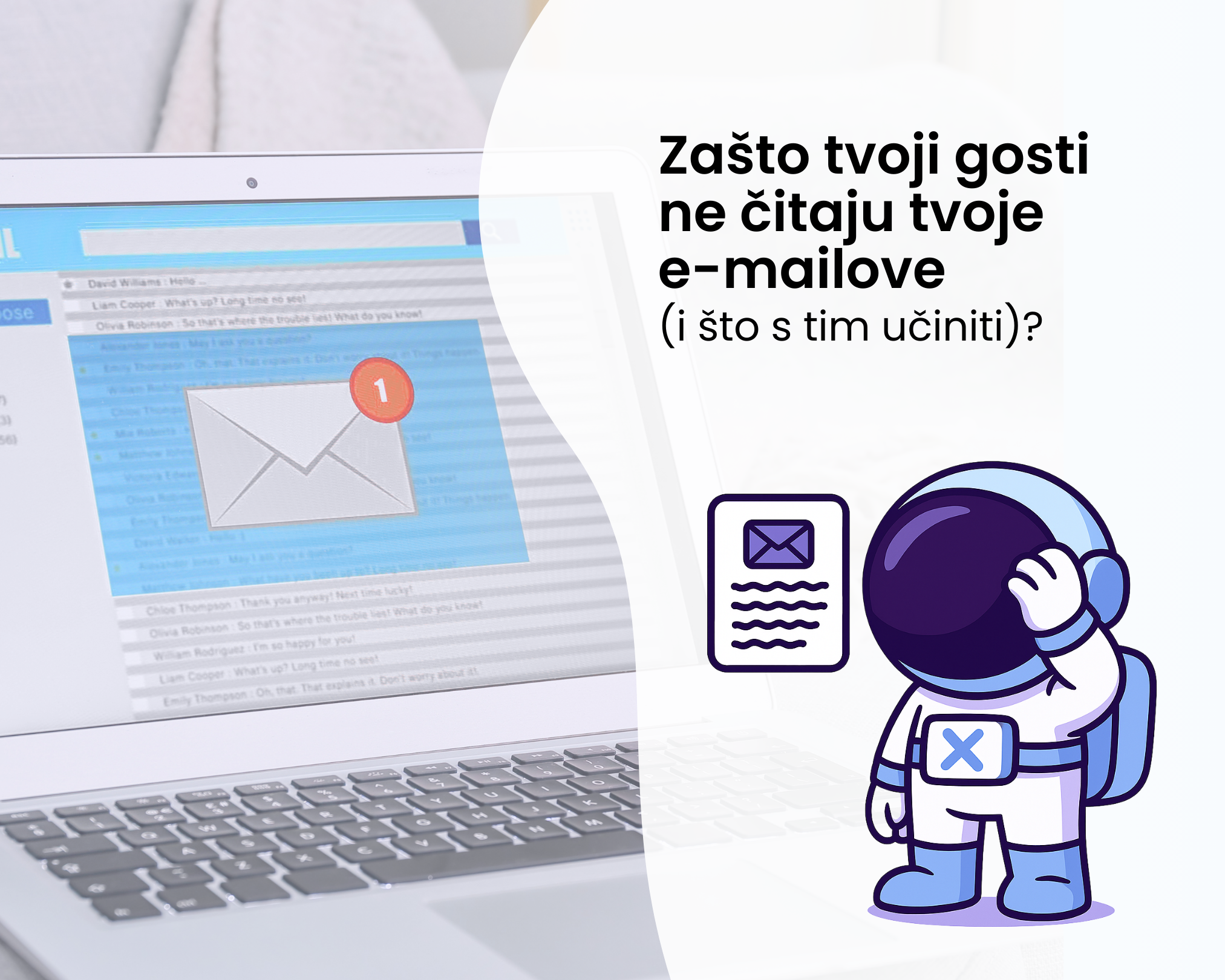 Zašto tvoji gosti ne čitaju tvoje e-mailove (i što s tim učiniti)?